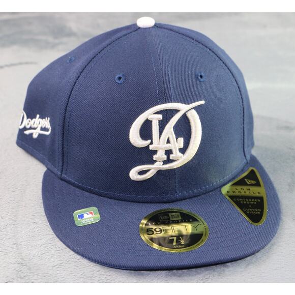 Men's New Era Navy Los Angeles Dodgers 2024 City Connect 59FIFTY Fitted Hat 7.5